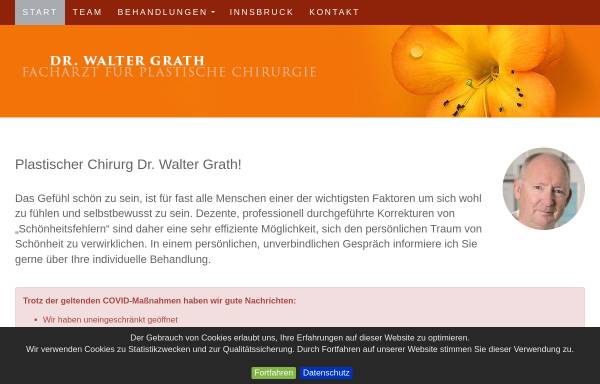 Vorschau von www.drgrath.com, Grath, Dr. Walter - Plastischer Chirurg