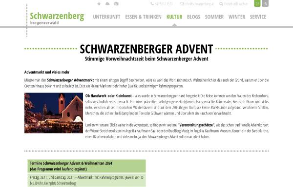 Vorschau von www.schwarzenberg.at, Schwarzenberger Advent