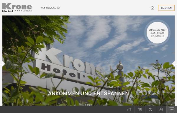 Vorschau von www.kronehotel.at, Hotel Krone