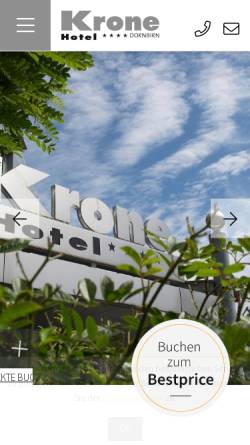 Vorschau der mobilen Webseite www.kronehotel.at, Hotel Krone