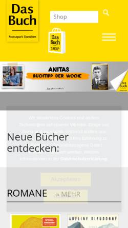 Vorschau der mobilen Webseite www.das-buch.at, Das Buch, Russmedia GmbH