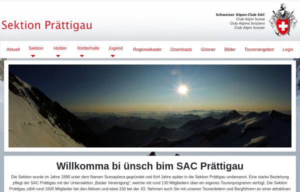 Vorschau von www.sac-praettigau.ch, SAC Sektion Prättigau
