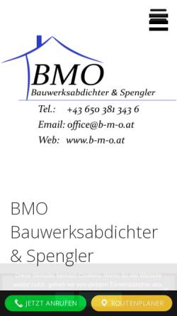 Vorschau der mobilen Webseite www.b-m-o.at, BMO Bauwerksabdichter e.U.