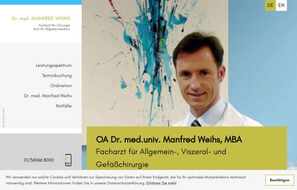 Vorschau von www.drweihs.at, Dr. med. Manfred Weihs