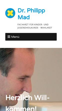 Vorschau der mobilen Webseite www.kinderarzt1130.at, Dr. Philipp Mad