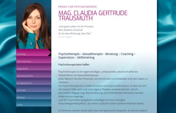 Vorschau von claudia-trausmuth.at, Psychotherapeutische Praxis Mag. Claudia G. Trausmuth