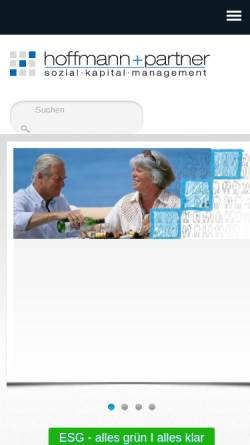 Vorschau der mobilen Webseite www.hoffmann-partner-bav.eu, Hoffmann und Partner