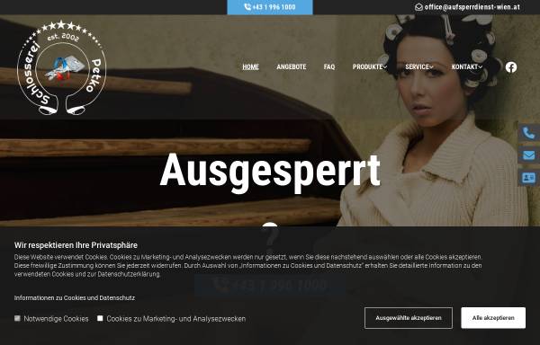 Vorschau von www.aufsperrdienst-wien.at, Aufsperrdienst Wien - Schlosserei Petko, Bratislav Petkovic