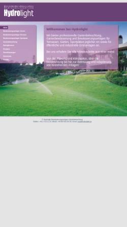 Vorschau der mobilen Webseite www.hydrolight.at, Hydrolight Bewässerung und Beleuchtung