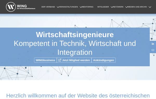 Vorschau von www.wing-online.at, WING - Die Wirtschaftsingenieure