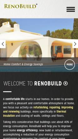 Vorschau der mobilen Webseite www.renobuild.pt, RenoBuild