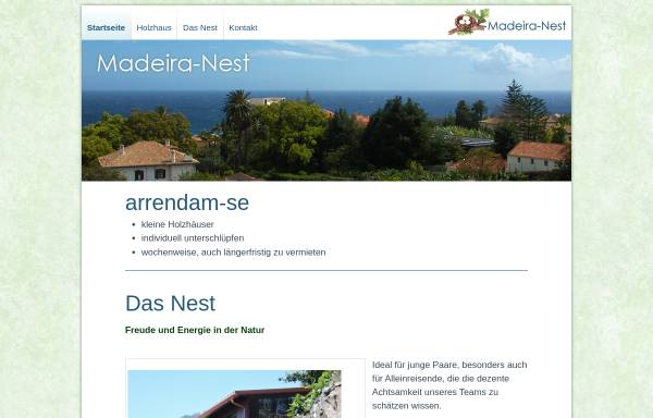 Vorschau von www.madeira-nest.de, Madeira Nest