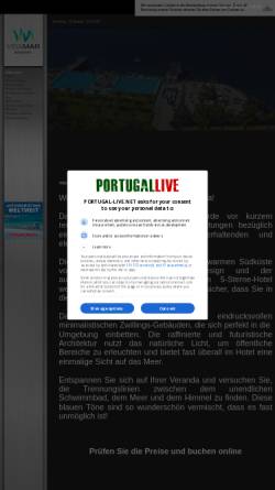 Vorschau der mobilen Webseite www.portugal-live.net, Vidamar Resort