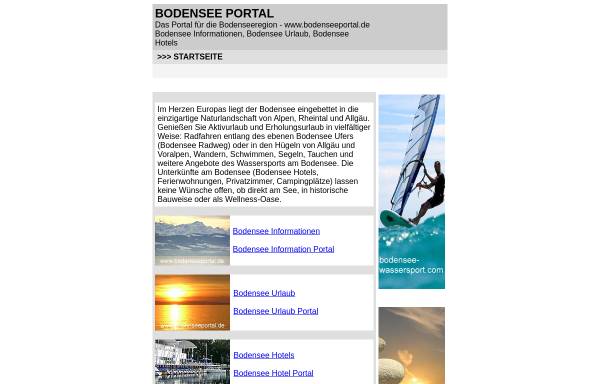 Vorschau von www.bodenseeportal.de, Bodensee Portal