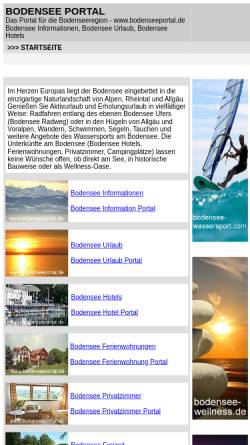 Vorschau der mobilen Webseite www.bodenseeportal.de, Bodensee Portal