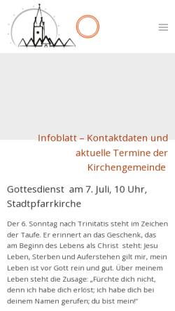 Vorschau der mobilen Webseite hermannstadt.evang.ro, Evangelische Kirchengemeinde A.B. Hermannstadt