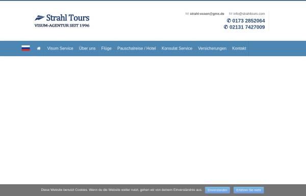 Vorschau von strahltours.com, Strahl Tours, Michael Egudkin