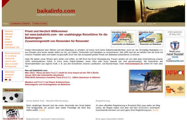 Vorschau von www.baikalinfo.com, Baikalinfo.com