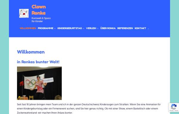 Vorschau von www.clown-ronka.ch, Clownin Ronka
