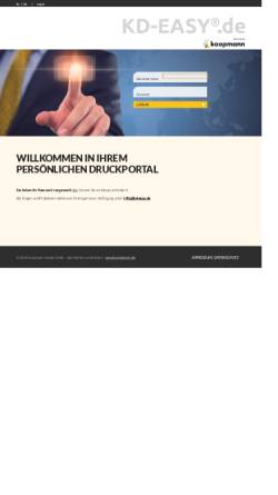 Vorschau der mobilen Webseite www.admin-cards.de, Druckerei August Koopmann GmbH