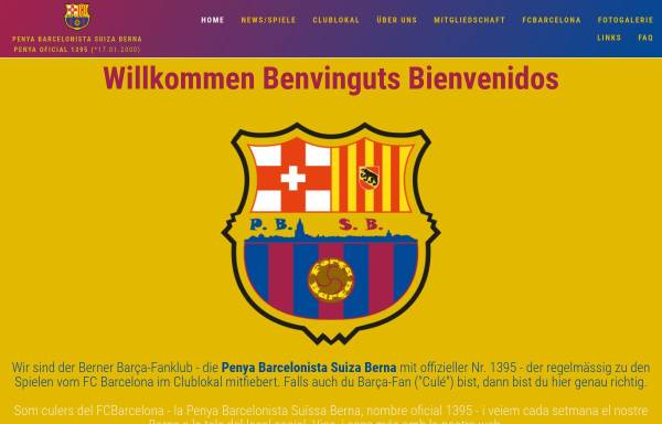 Vorschau von www.barcelonistasberna.ch, Berner Fanclub des FC Barcelona