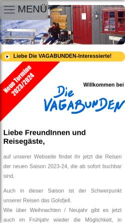 Vorschau der mobilen Webseite www.die-vagabunden.de, Die Vagabunden