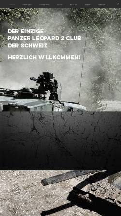 Vorschau der mobilen Webseite www.leo2.ch, Panzer Leopard (Leo 2)