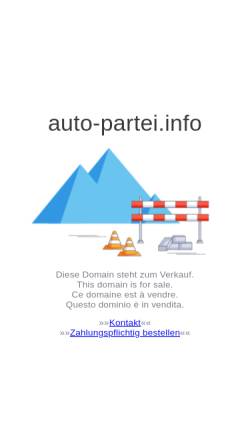 Vorschau der mobilen Webseite www.auto-partei.info, Auto Partei