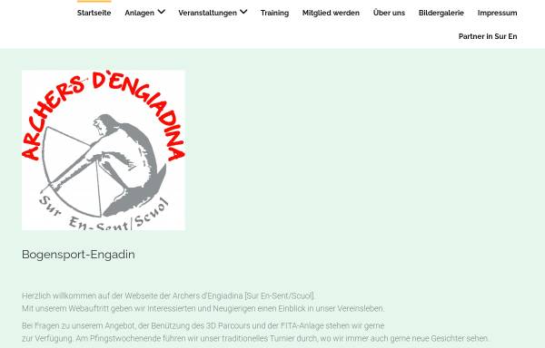 Vorschau von www.bogensport-engadin.ch, Archers-Engiadina