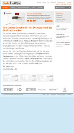 Vorschau der mobilen Webseite www.sonderdruck24.de, Druckerei Knenlein GmbH