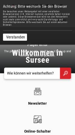 Vorschau der mobilen Webseite www.sursee.ch, Gemeinde Sursee