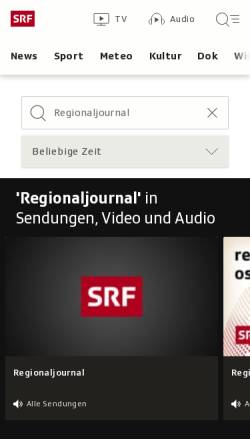 Vorschau der mobilen Webseite www.srf.ch, Regionaljournal