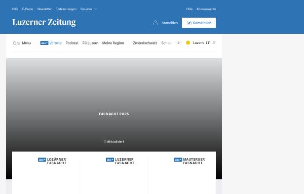 Vorschau von www.luzernerzeitung.ch, Neue Luzerner Zeitung