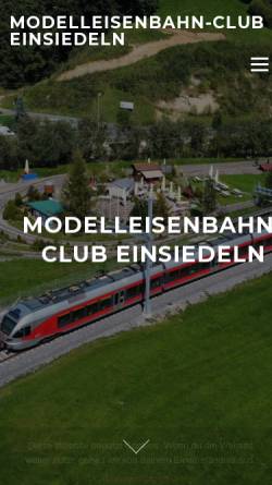 Vorschau der mobilen Webseite www.mece.ch, Modelleisenbahnclub Einsiedeln