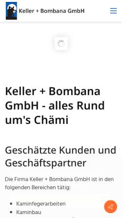 Vorschau der mobilen Webseite www.kamin.ch, Kaminfeger Armin Keller