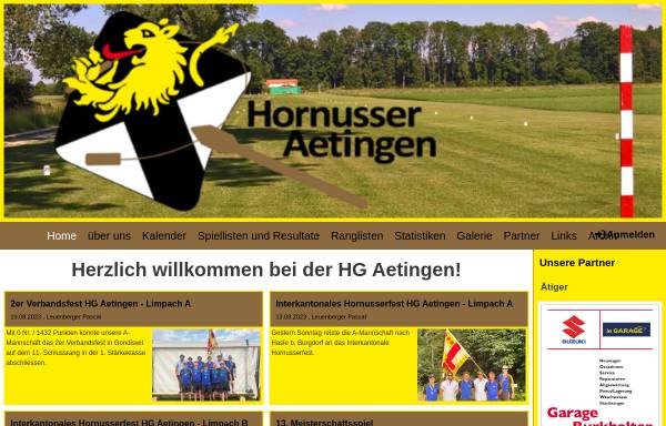 Vorschau von www.hgaetingen.ch, Hornussergesellschaft Aetingen
