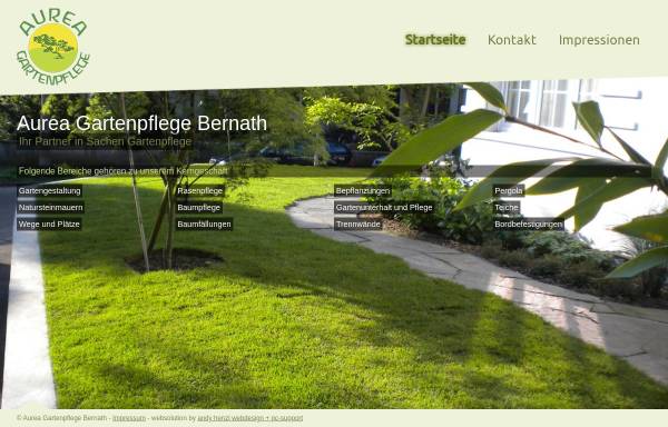 Vorschau von www.aureagarten.ch, Aurea Gartenpflege Bernath