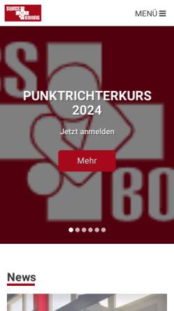 Vorschau der mobilen Webseite www.swissboxing.ch, Swiss Boxing Federation