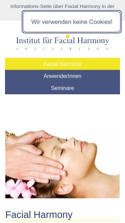 Vorschau der mobilen Webseite www.facialharmony.ch, Institut für Facial Harmony