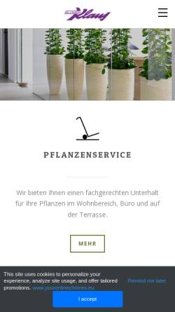 Vorschau der mobilen Webseite www.blumen-klaus.ch, Blumen Klaus