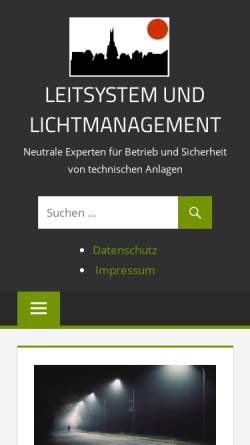 Vorschau der mobilen Webseite leitsystem.ch, Leitsystem IT GmbH.