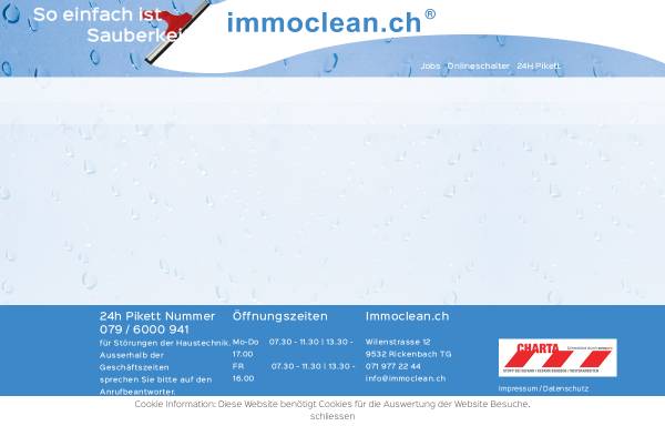 Vorschau von www.immoclean.ch, ImmoClean Herzog Liegenschaftenbetreuung