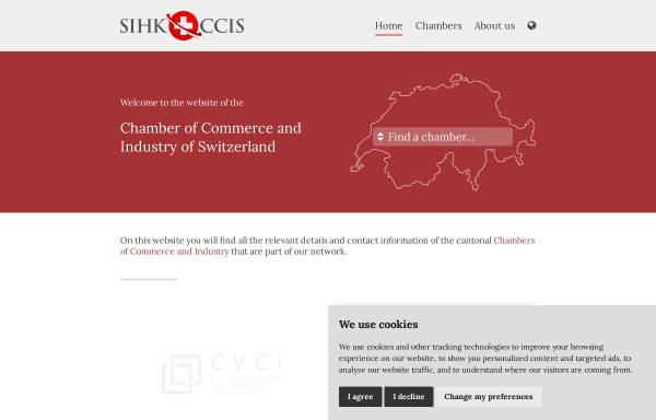 Vorschau von www.sihk.ch, Schweizer Industrie- und Handelskammer (SIHK)