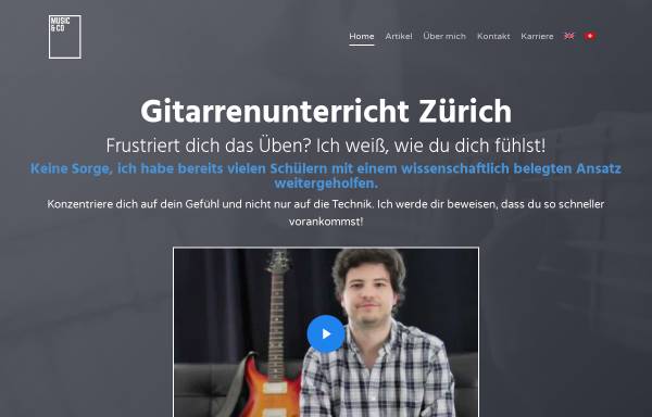 Vorschau von zuerichgitarrenunterricht.ch, Music & Co.
