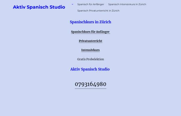 Vorschau von www.spanischkurs-zuerich.com, Aktiv Spanisch Studio