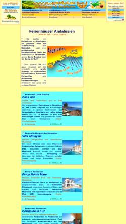 Vorschau der mobilen Webseite www.flugfrosch.de, Flugfrosch - Ferienhäuser in Andalusien