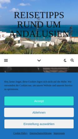 Vorschau der mobilen Webseite www.leben-in-andalucia.de, Reisetipps rund um Andalusien
