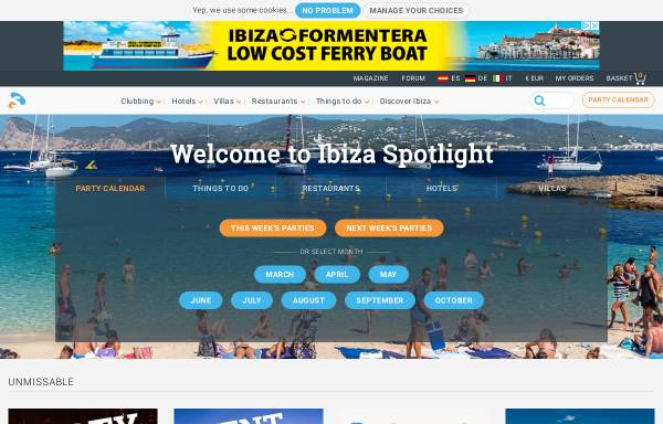 Vorschau von www.ibiza-spotlight.com, Ibiza Spotlight