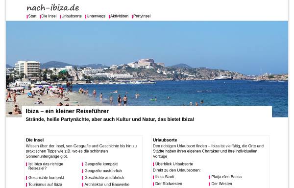 Vorschau von www.nach-ibiza.de, Nach-Ibiza.de