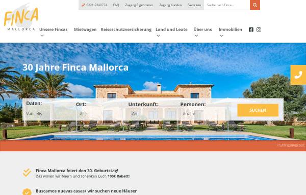 Vorschau von www.fincamallorca.de, Finca Mallorca